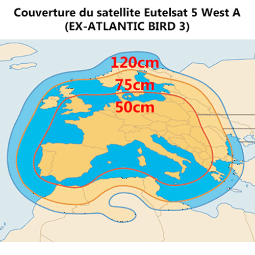 Couverture Eutelsat5 Couverture Eutelsat5