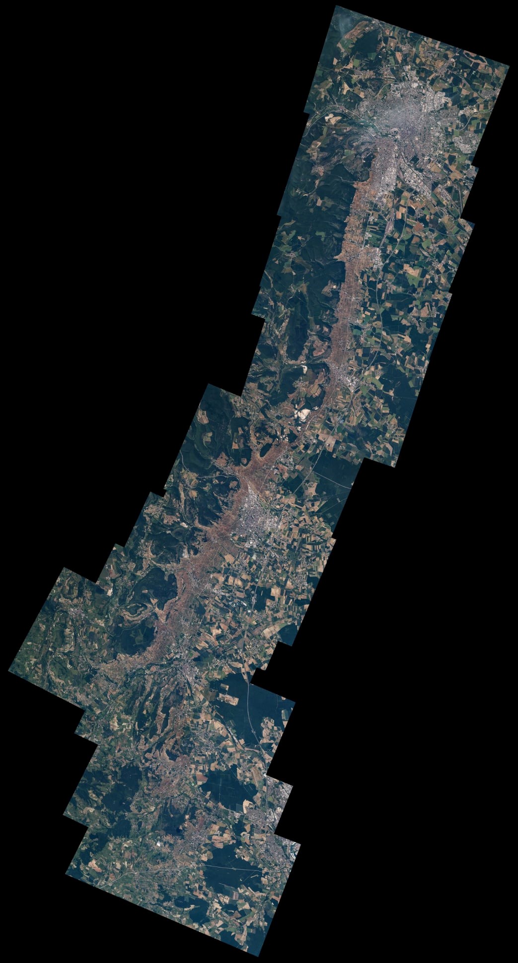 Bourgogne_sat la Bourgogne vue par satellite